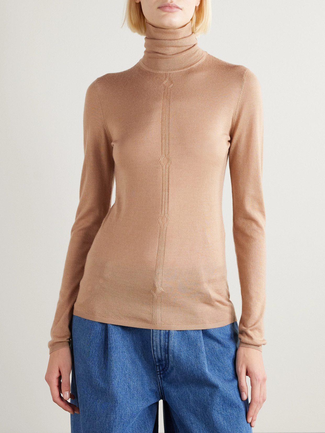 Steinem Cashmere And Silk-Blend Turtleneck Sweater