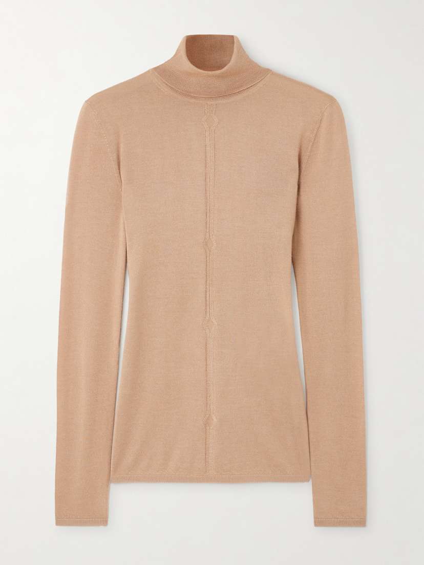 Gabriela Hearst Steinem Cashmere And Silk-blend Turtleneck Sweater
