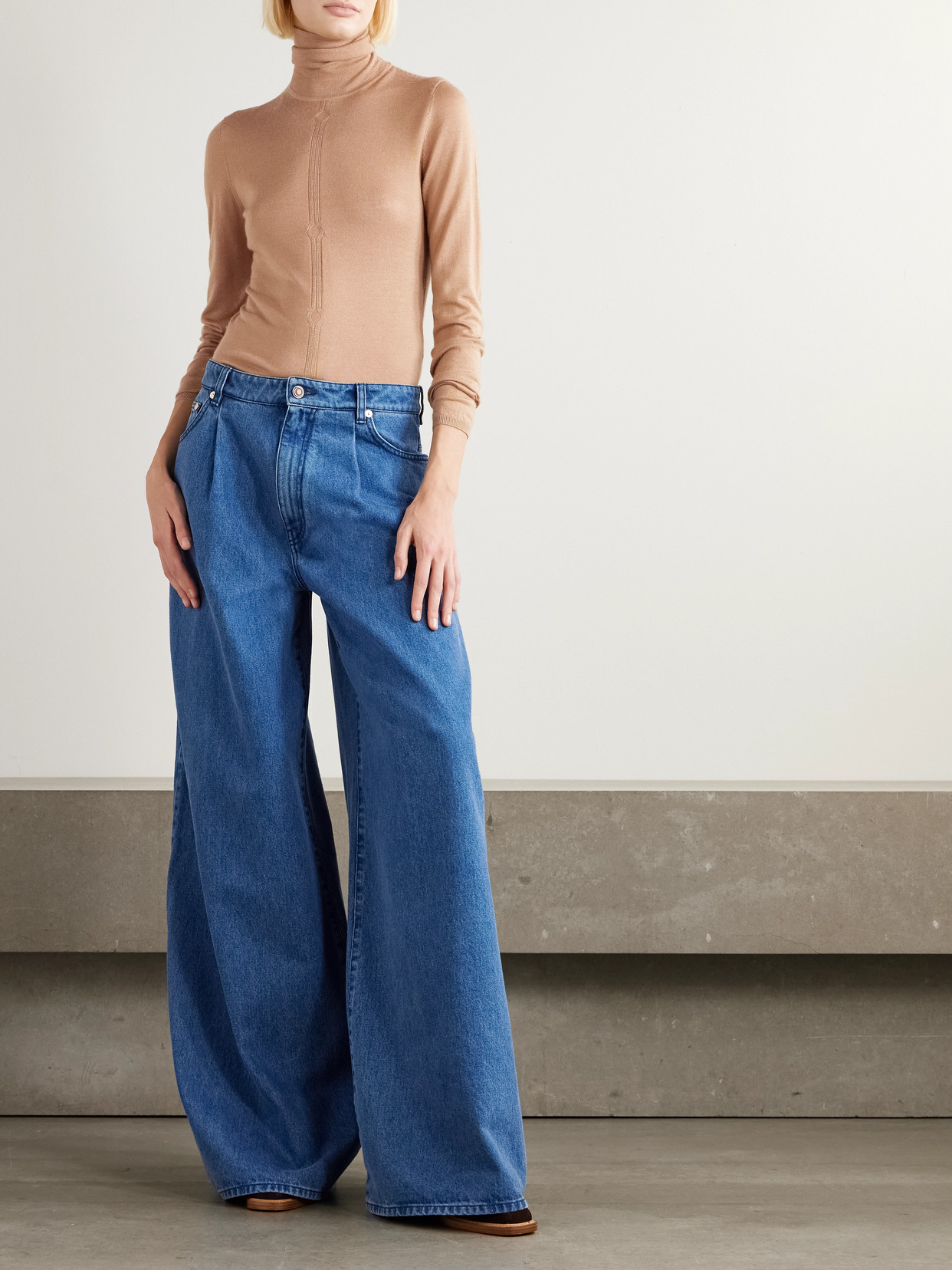 Steinem Cashmere And Silk-Blend Turtleneck Sweater