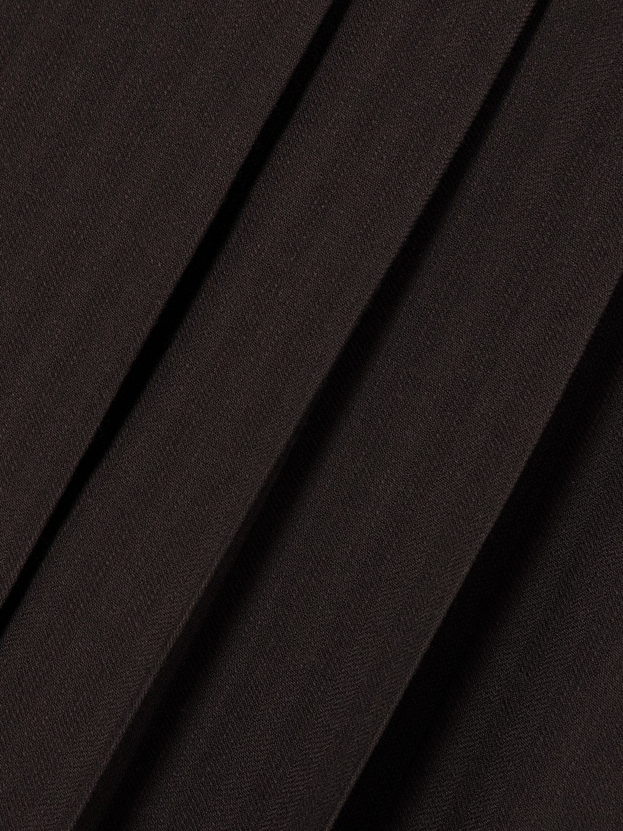 Gabriela Hearst Wesley Pleated Wool-blend Midi Skirt In Brown