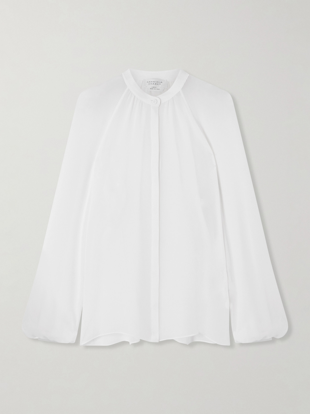 Gabriela Hearst Gian Silk-chiffon Blouse In White