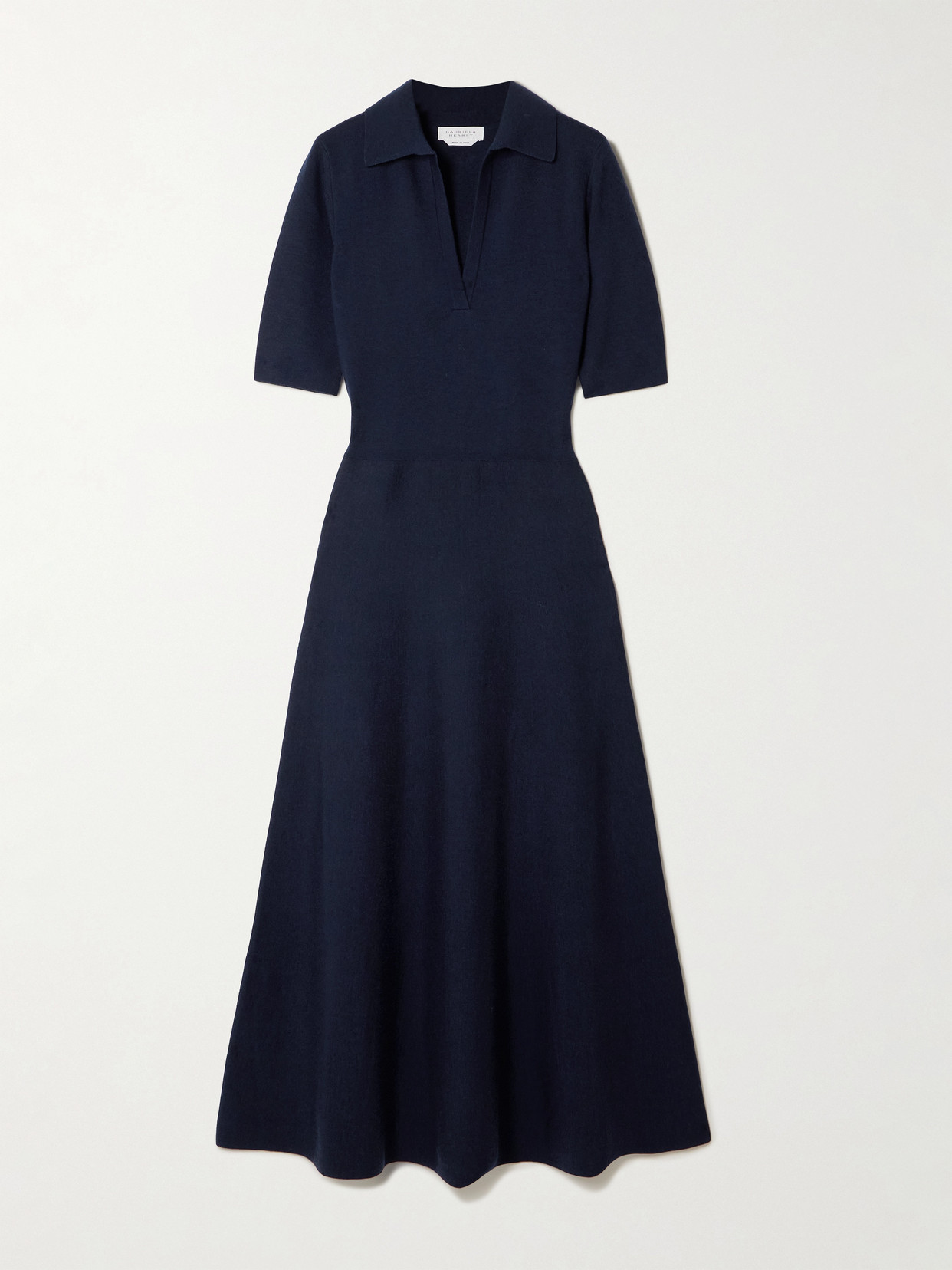 gabriela hearst blue dress Florian Knit Maxi Slip Dress in Electric Navy Beaded Cashmere Silk – Gabriela  Hearst main image 1
