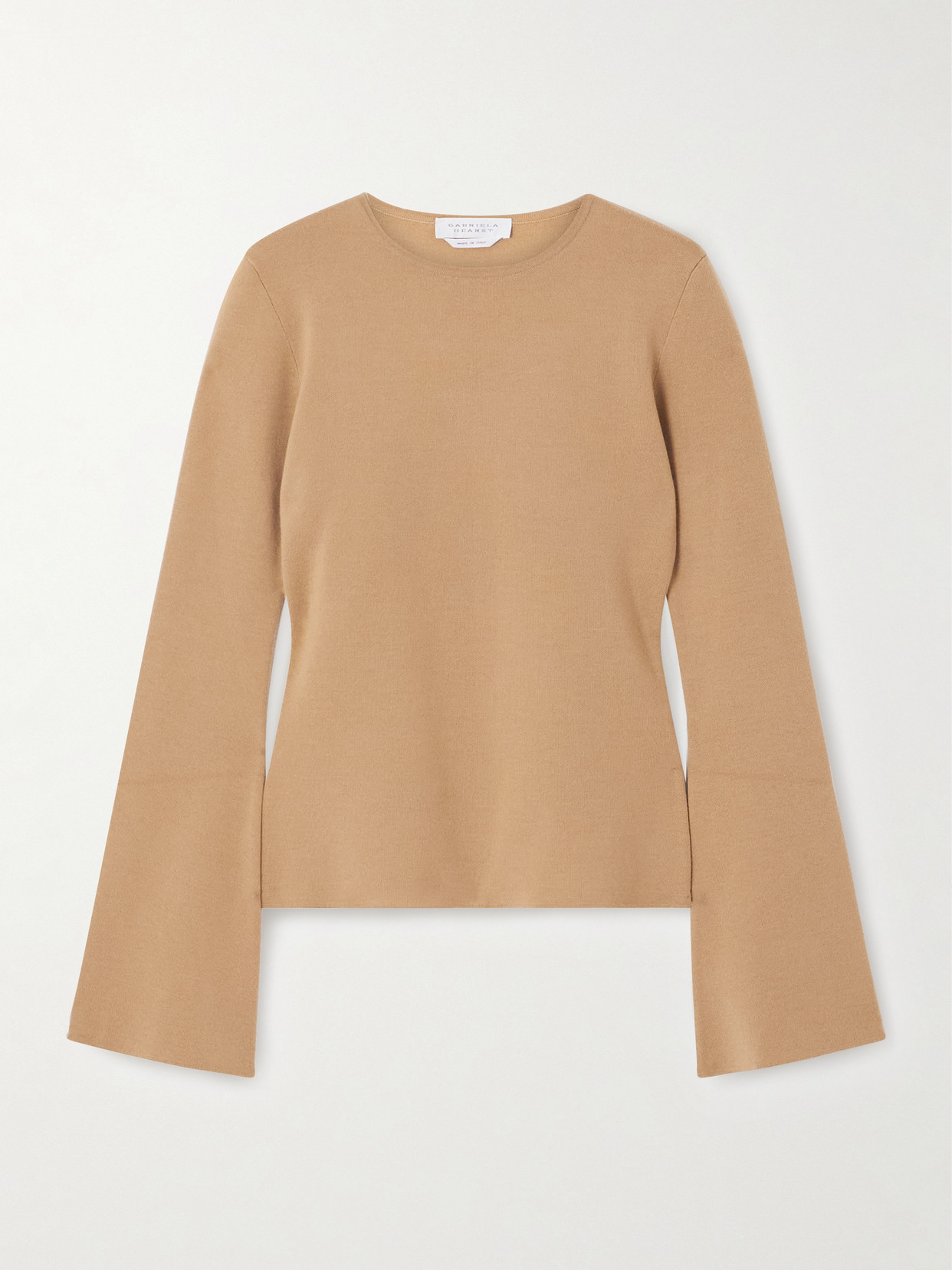 Gabriela Hearst Mason Wool, Silk And Cashmere-blend Sweater In Brown