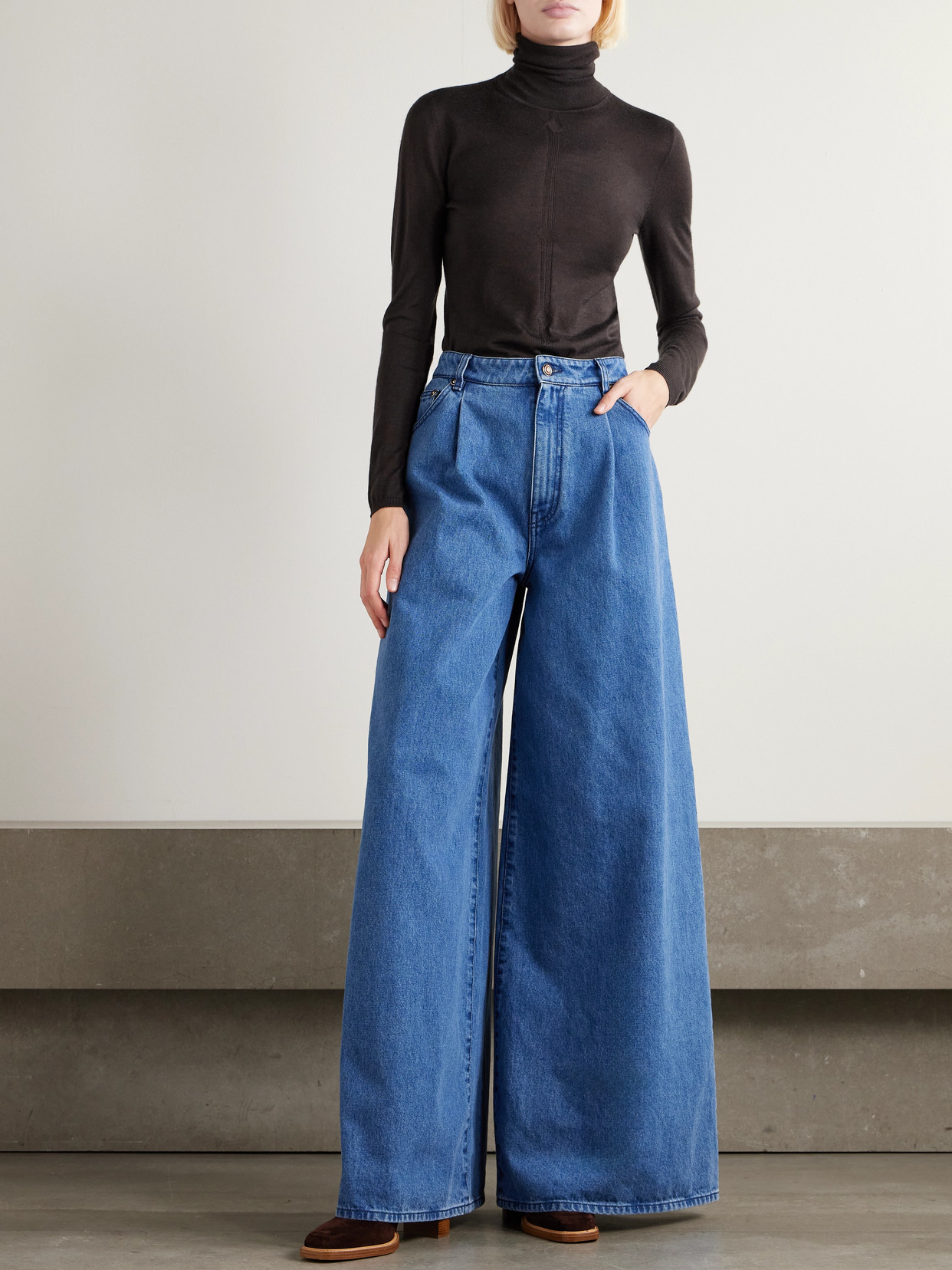 Steinem Cashmere And Silk-Blend Turtleneck Sweater