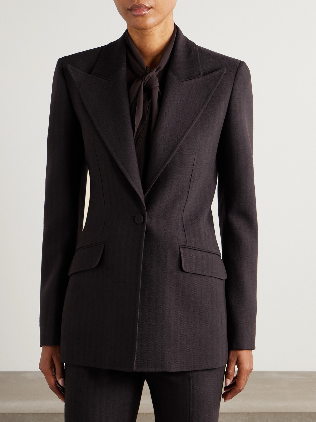 Gabriela Hearst Leiva Wool Blazer In Brown