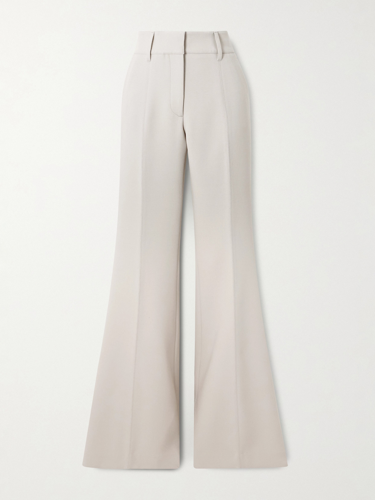 Gabriela Hearst Rhein Wool Flared Pants In Gray