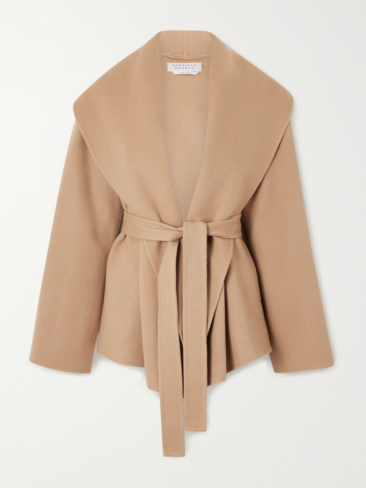 Gabriela Hearst Harris Belted Cashmere Jacket In Brown