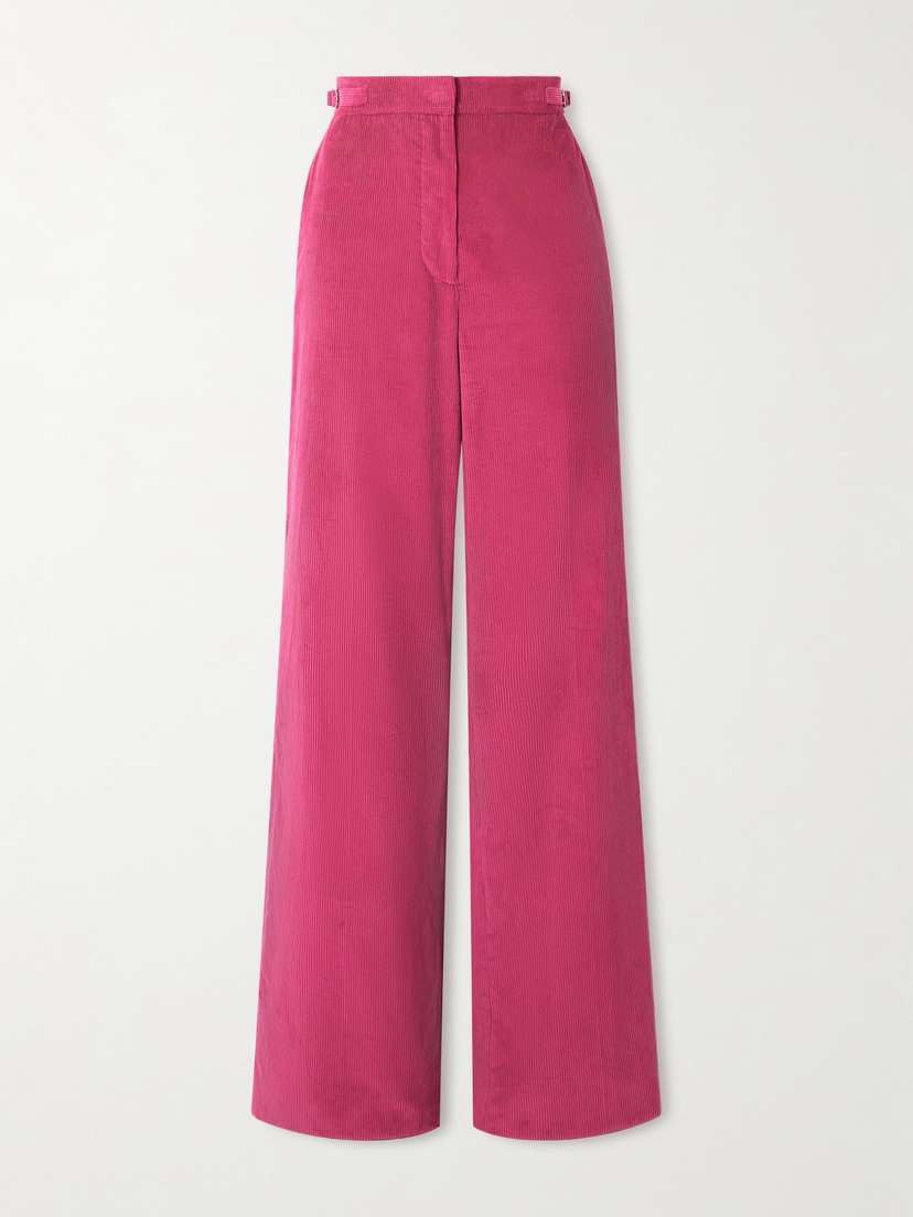 Gabriela Hearst Vesta Cotton-corduroy Straight-leg Pants