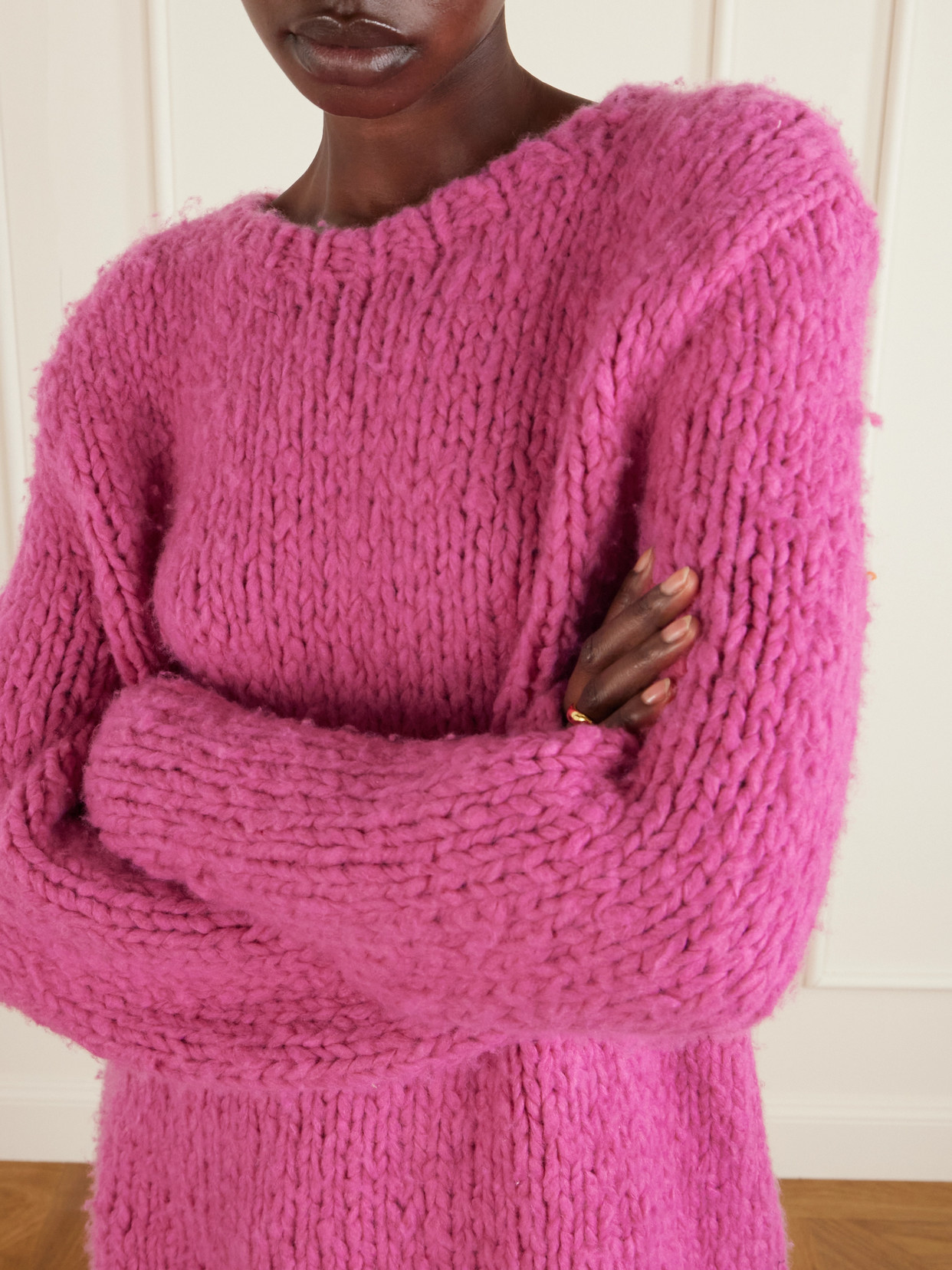 Gabriela Hearst Lawrence Cashmere Sweater In Pink