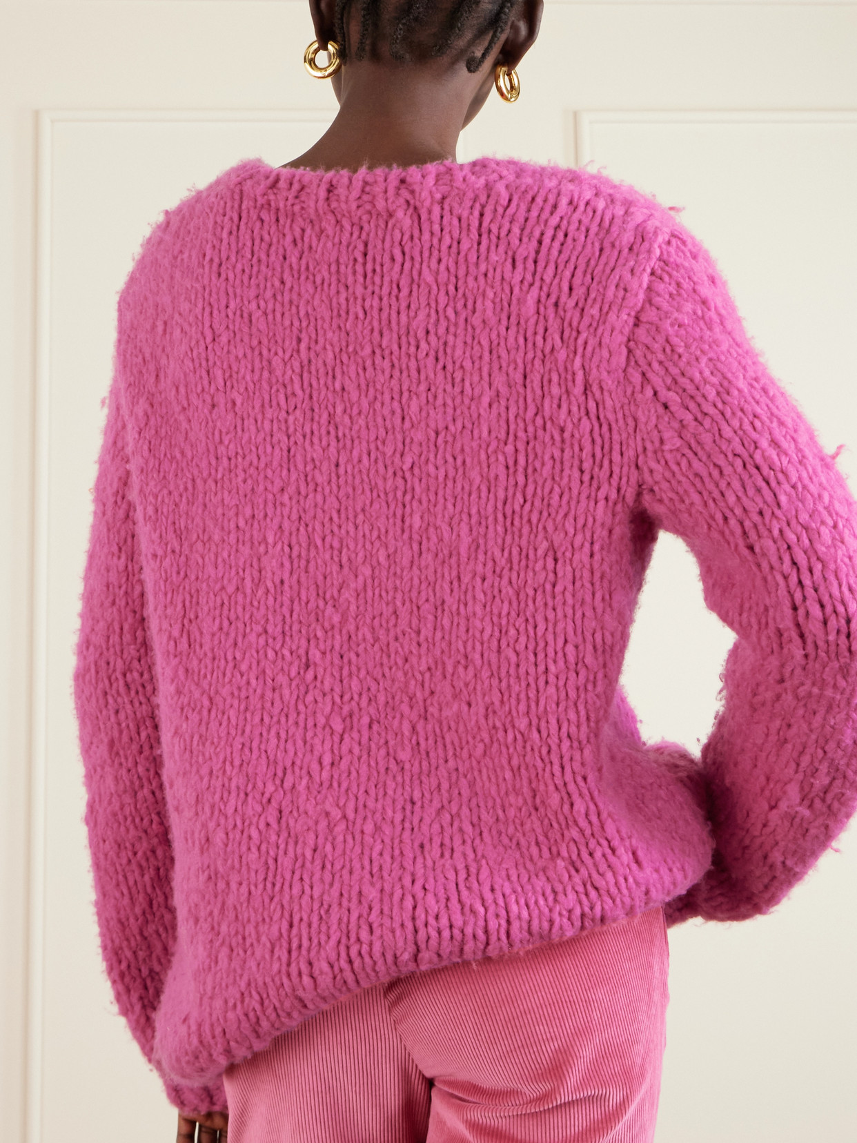 Gabriela Hearst Lawrence Cashmere Sweater In Pink
