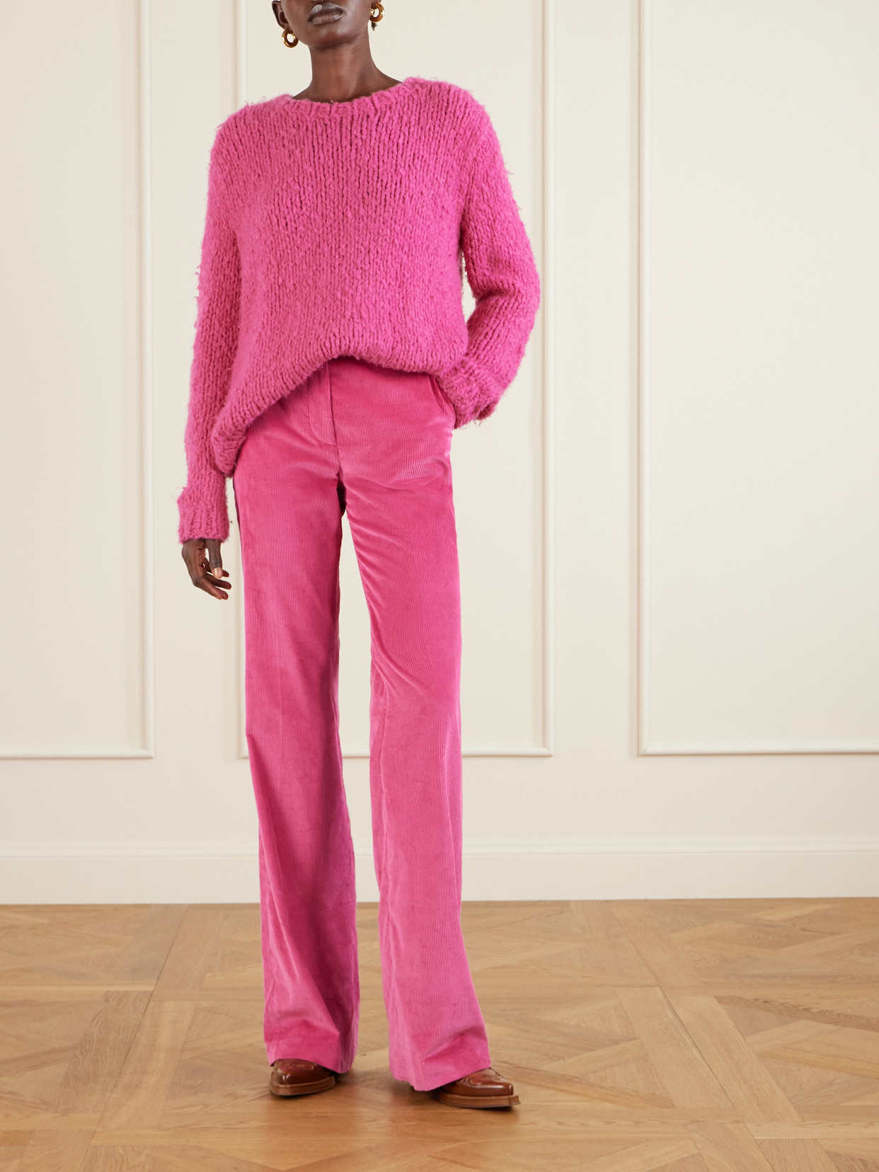 Gabriela Hearst Lawrence Cashmere Sweater In Pink