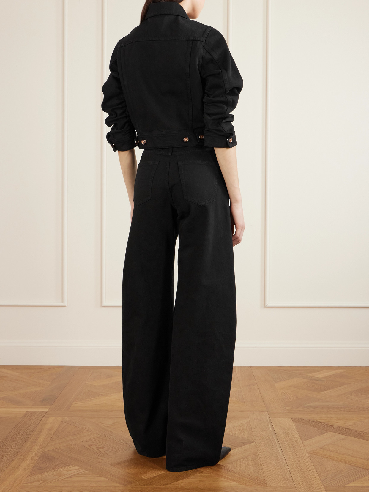 Amoret High-Rise Barrel-Leg Recycled Jeans