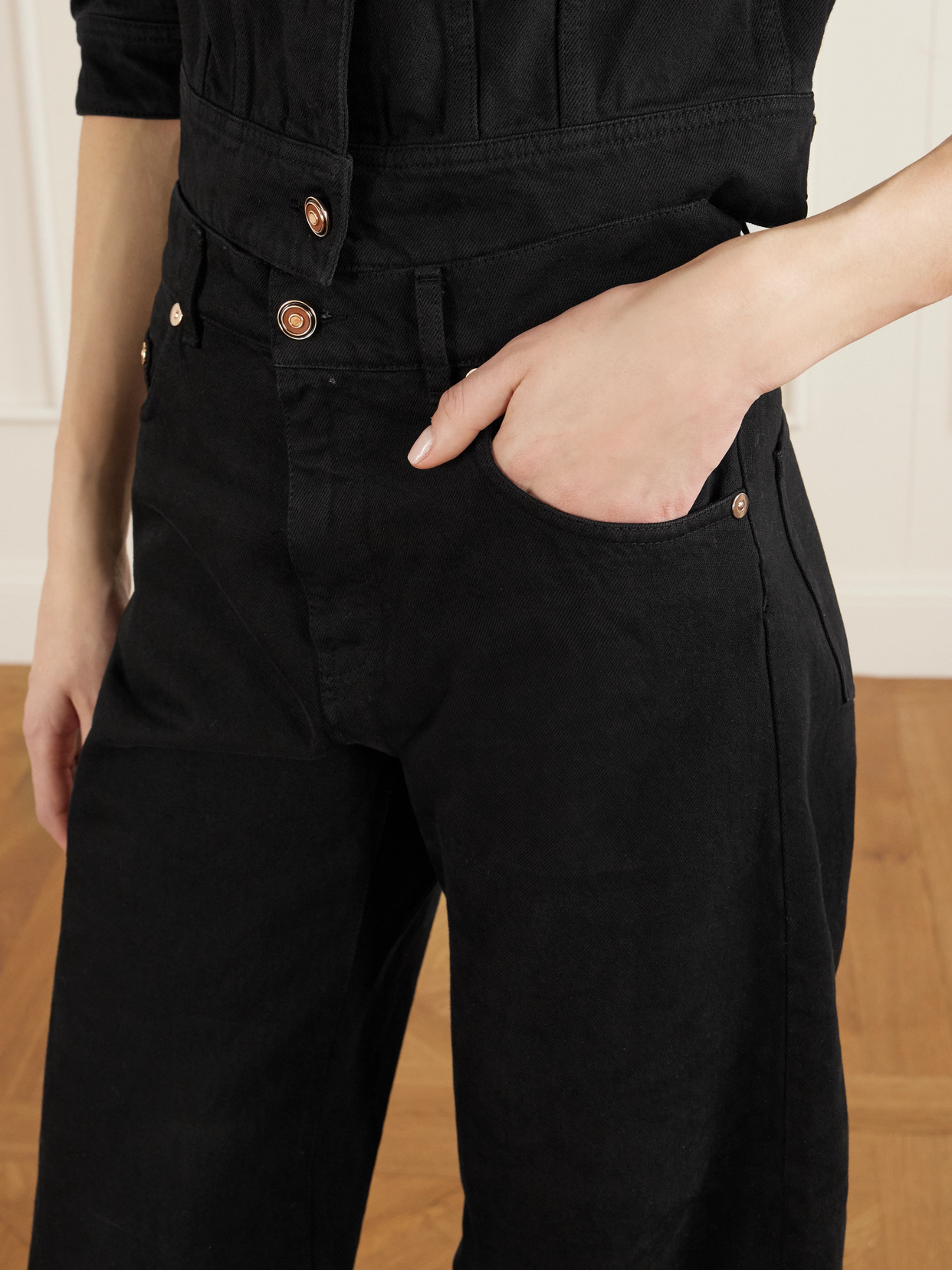 Amoret High-Rise Barrel-Leg Recycled Jeans