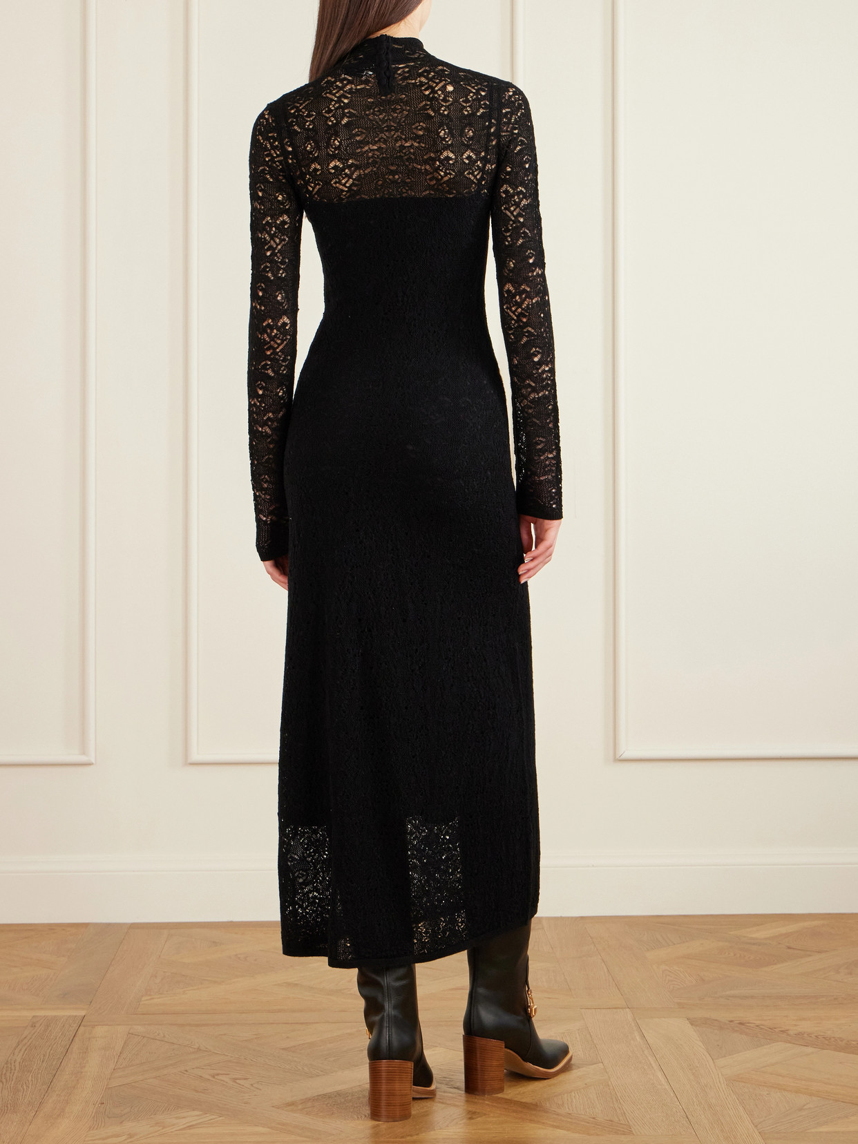 Gabriela Hearst Anya Wool And Cashmere-blend Maxi Dress In Black