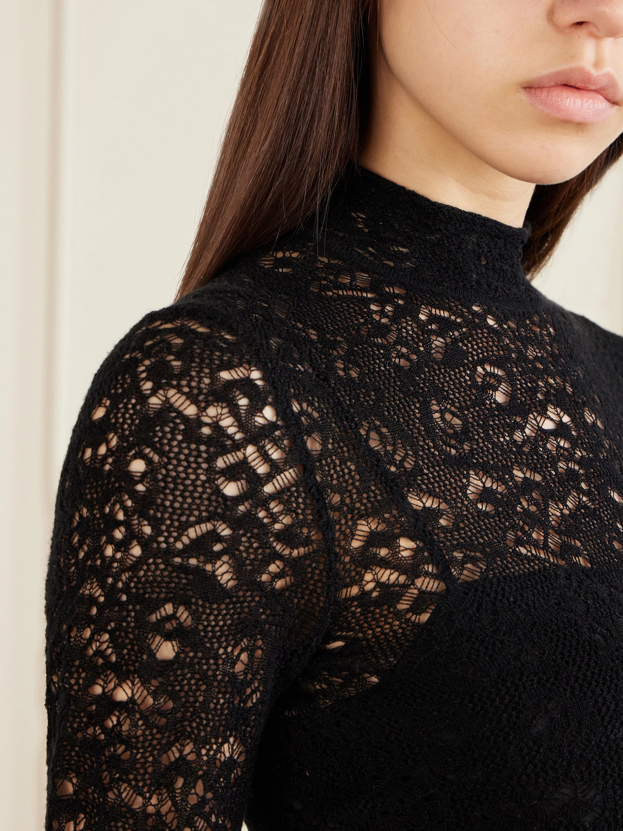 Gabriela Hearst Anya Wool And Cashmere-blend Maxi Dress In Black