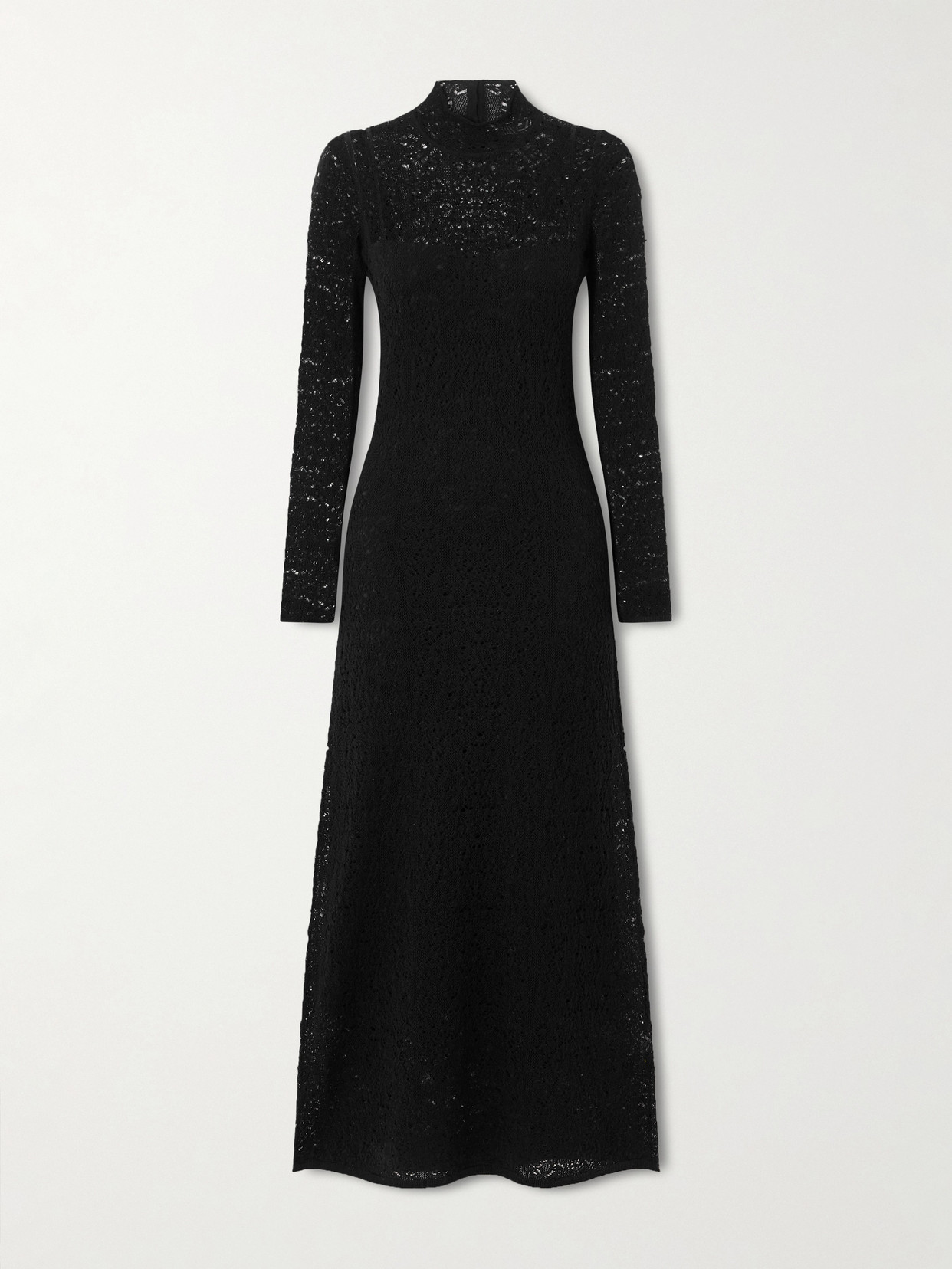 Gabriela Hearst Anya Wool And Cashmere-blend Maxi Dress In Black