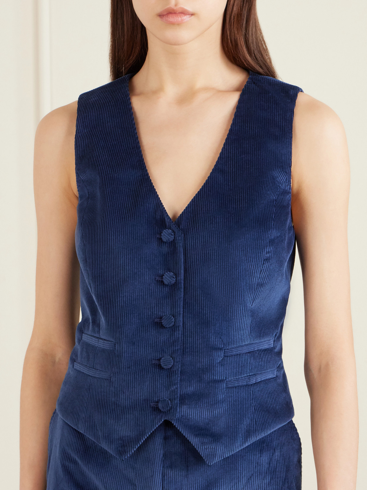 Coleridge Cotton-Corduroy Vest