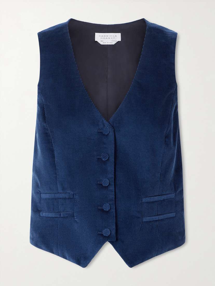 Gabriela Hearst Coleridge Cotton-corduroy Vest
