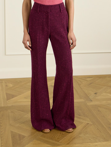 Gabriela Hearst Rhein wool and cashmere-blend flared pants