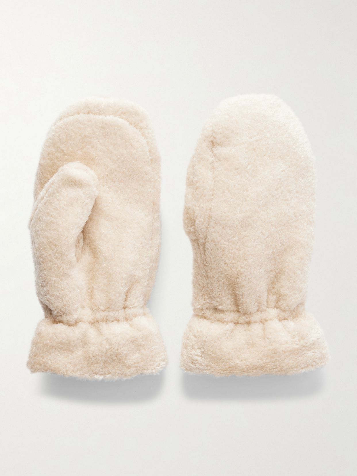 Embroidered fleece gloves