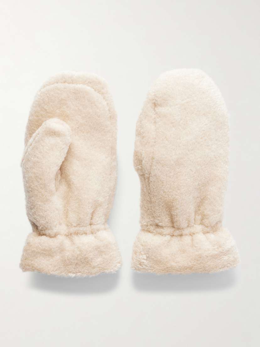 Moncler Embroidered Fleece Gloves