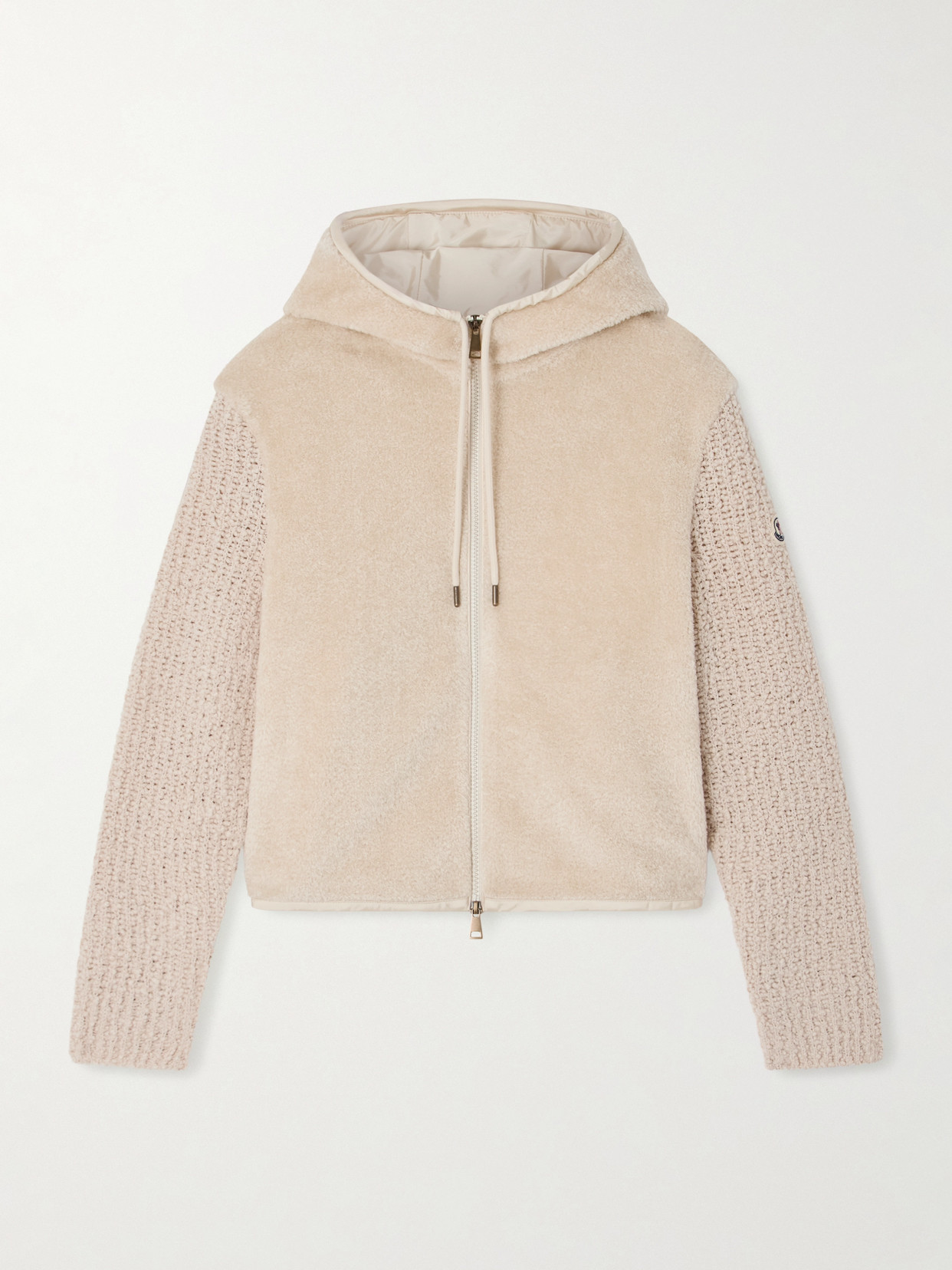 Moncler Zip-fastening Sweatshirt In Neutral