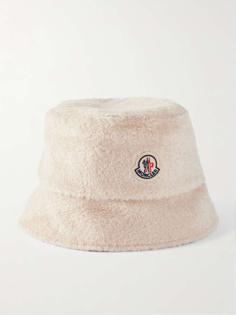 Moncler Embroidered Fleece Bucket Hat