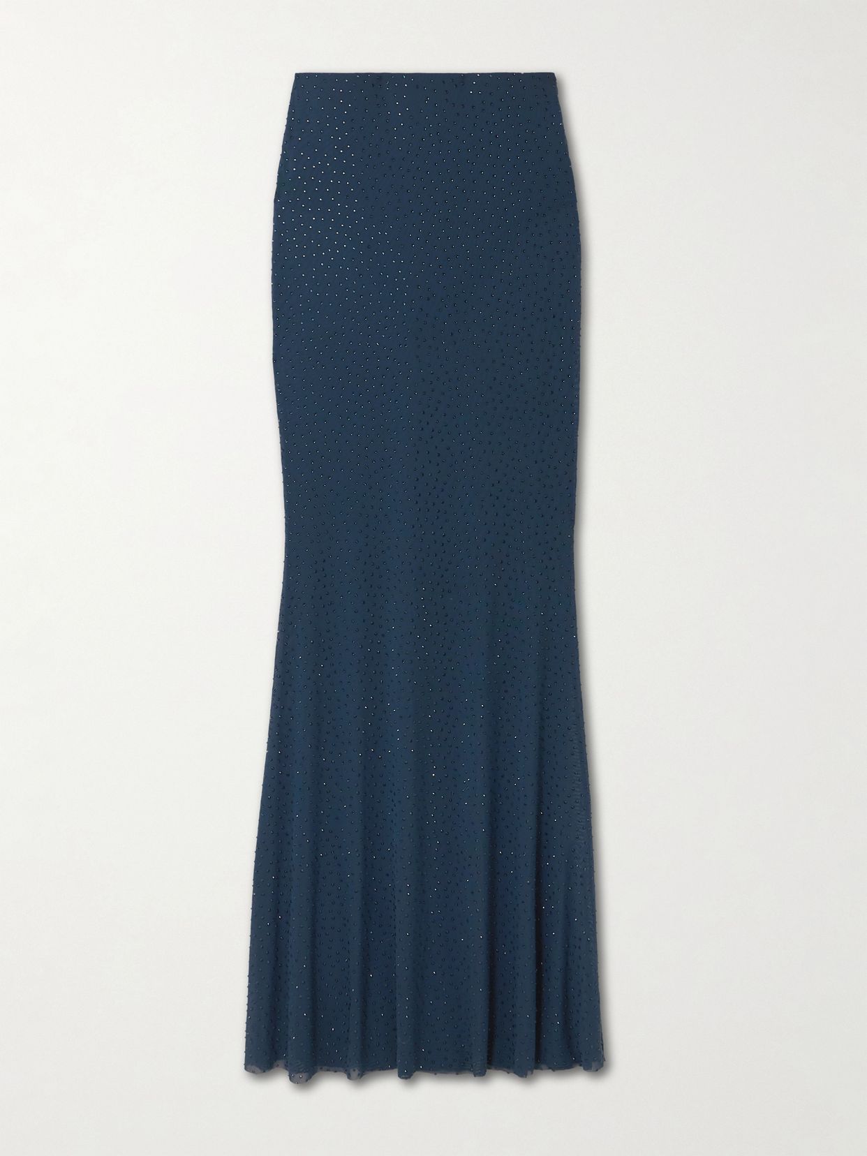 Elivera crystal-embellished stretch-tulle maxi skirt