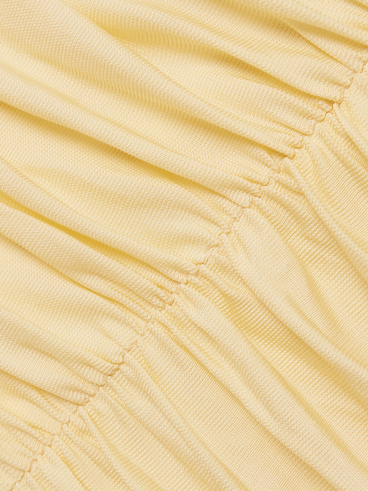 Rebecca Vallance Zaley Off-the-shoulder Ruched Jersey Gown In Yellow