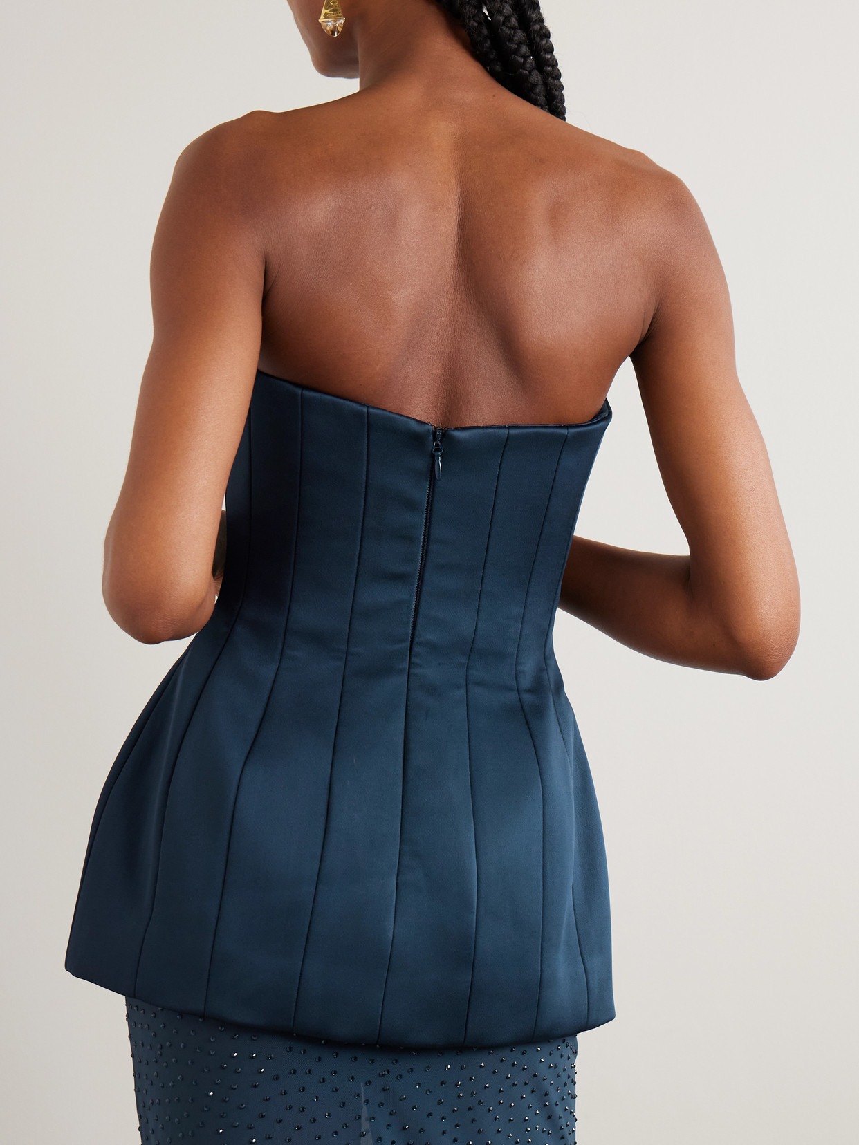 Elivera Paneled Strapless Top