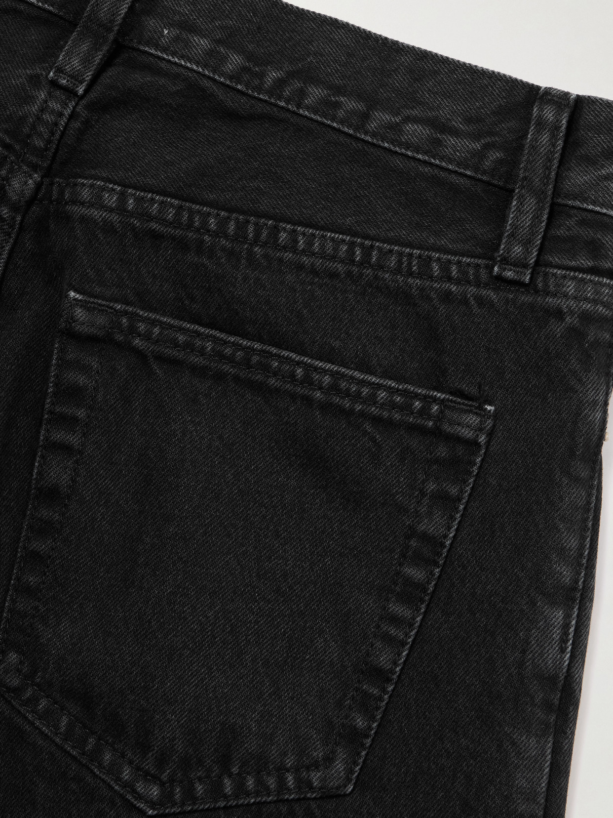 Frame The Collegiate High-rise Wide-leg Jeans In Black