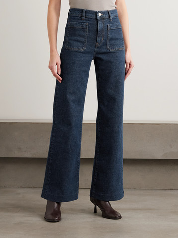 FRAME The Refined high-rise wide-leg jeans