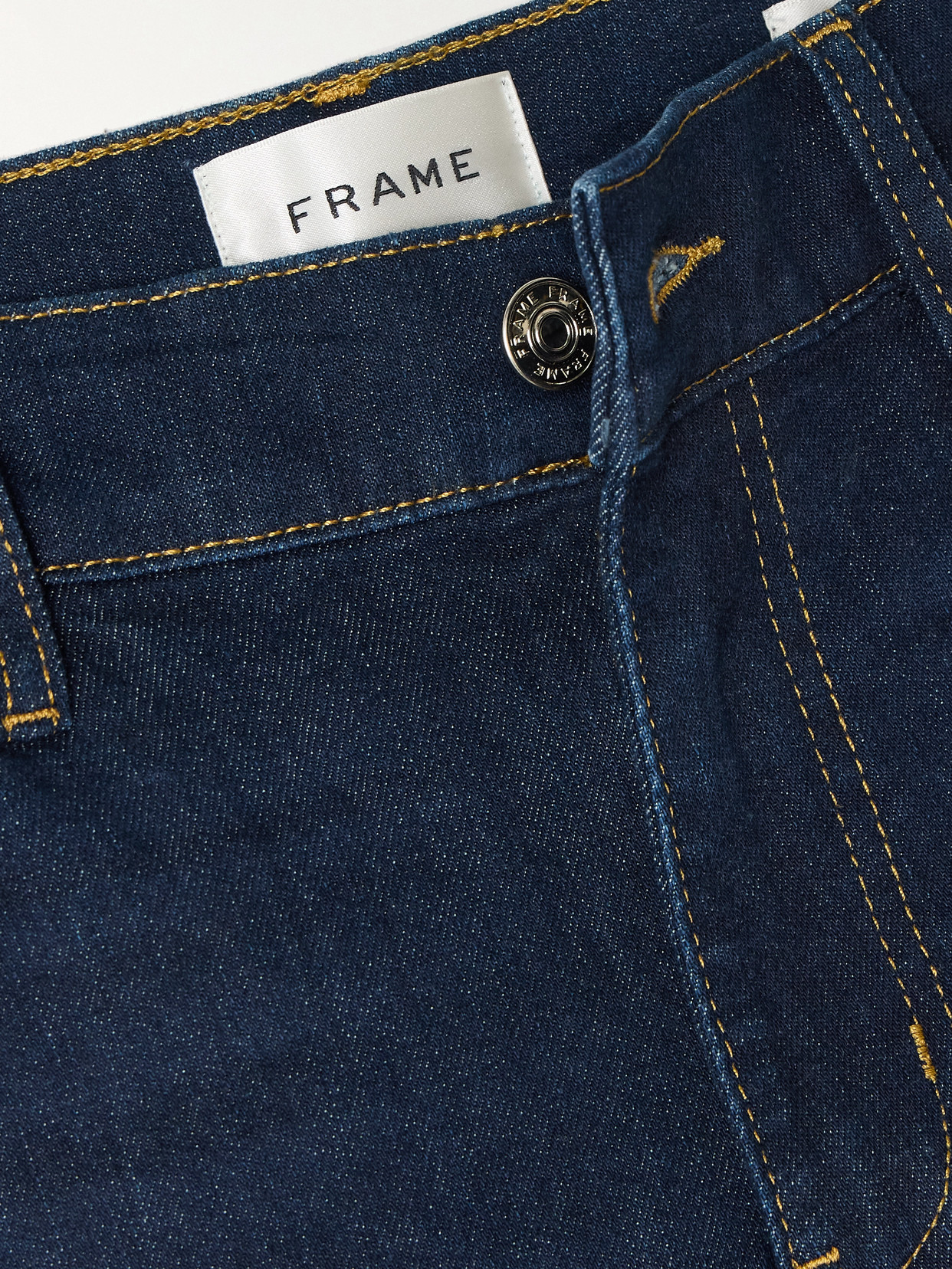 Frame Le Slim Palazzo Mid-rise Straight-leg Jeans In Blue