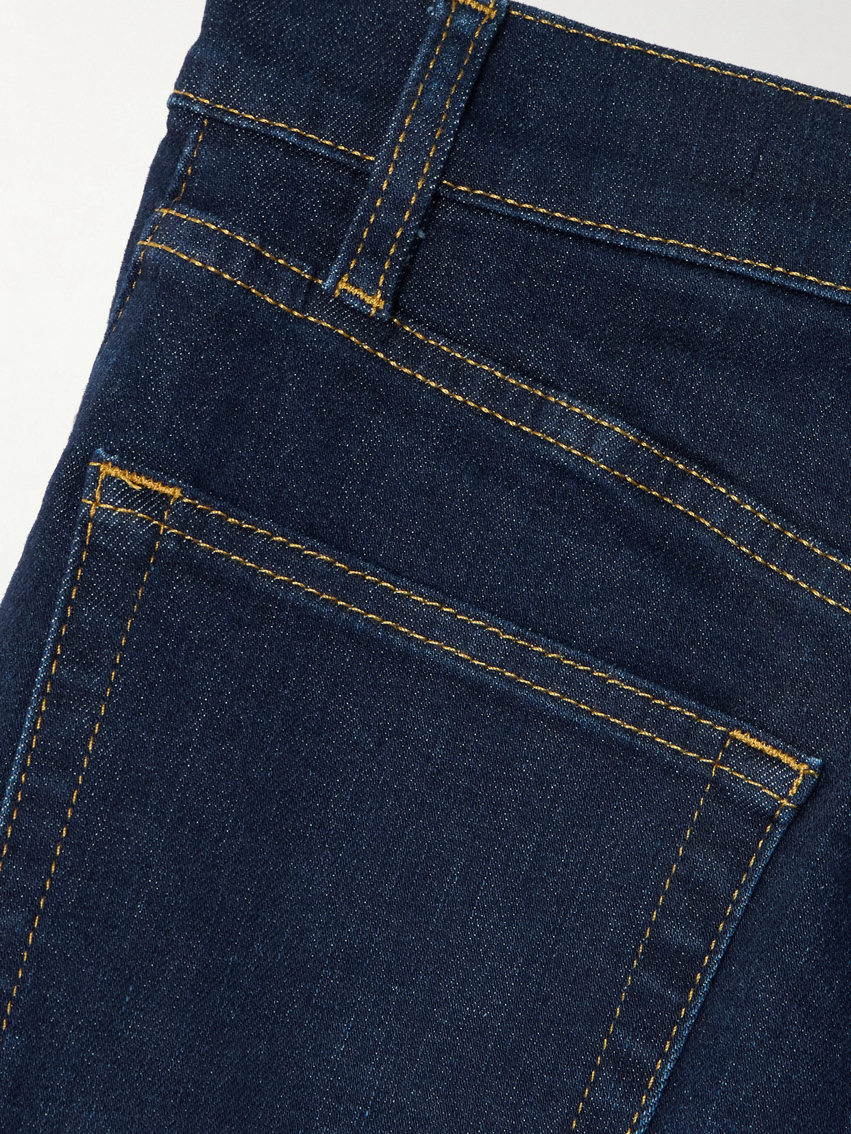 Frame Le Slim Palazzo Mid-rise Straight-leg Jeans In Blue