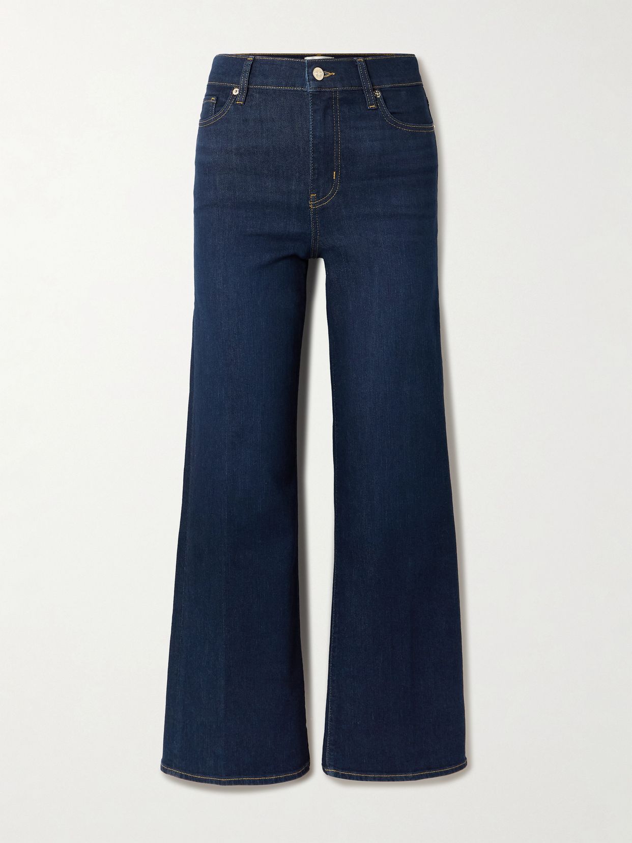 le slim palazzo high rise wide leg jeans