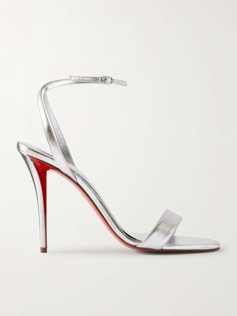 Christian Louboutin Miss Z 100 Metallic Leather Sandals
