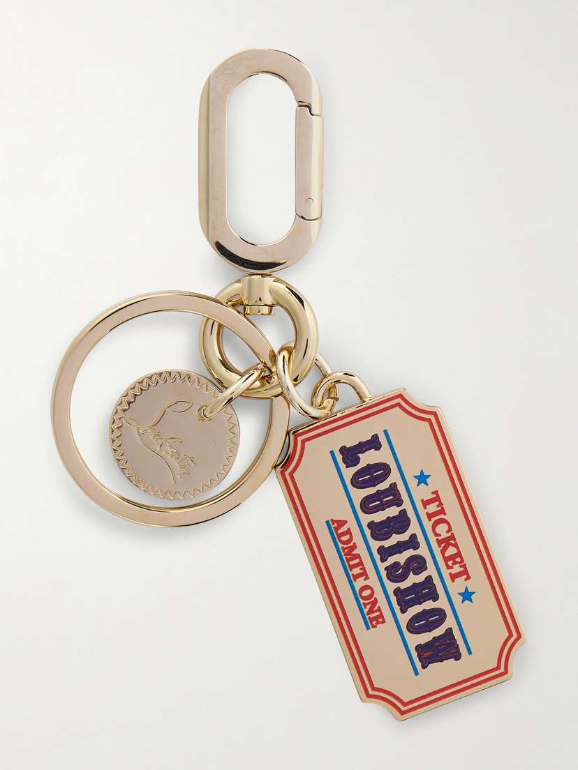 Christian Louboutin tone And Enamel Keychain