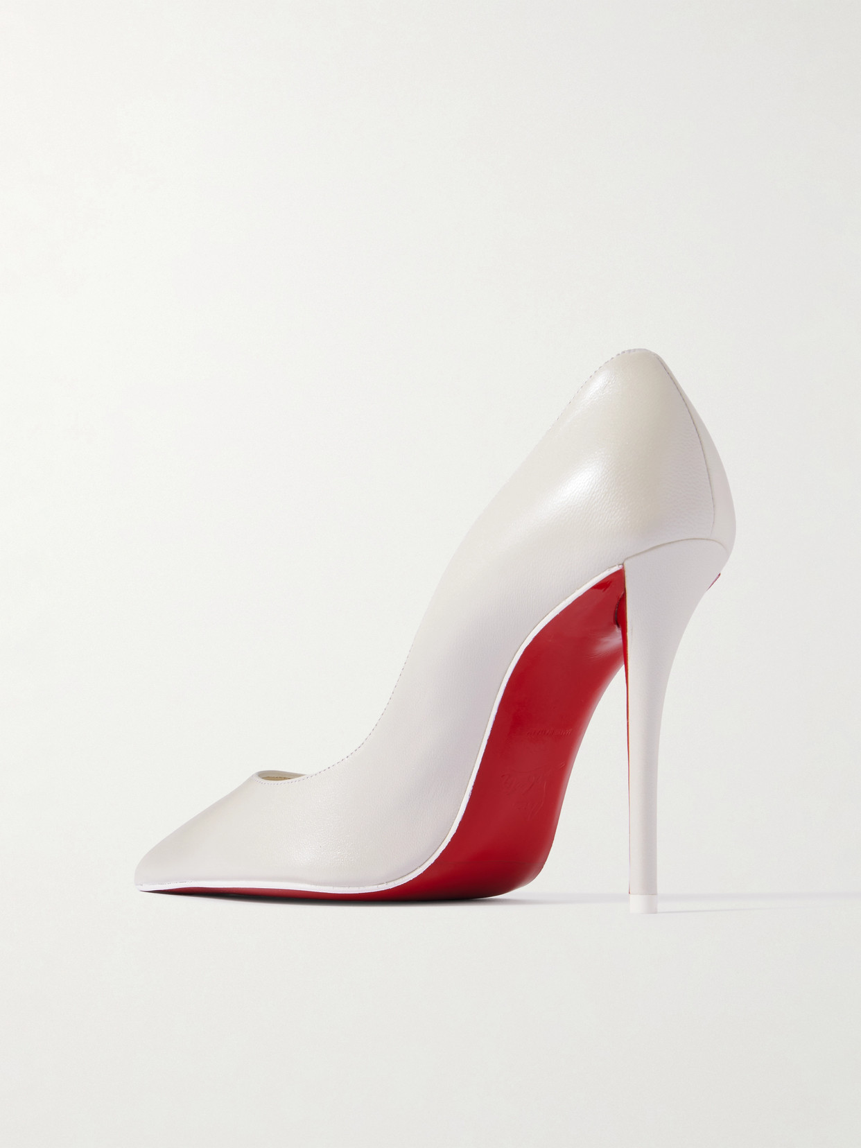 Christian Louboutin Miss Z 100 Patent-leather Pumps In White