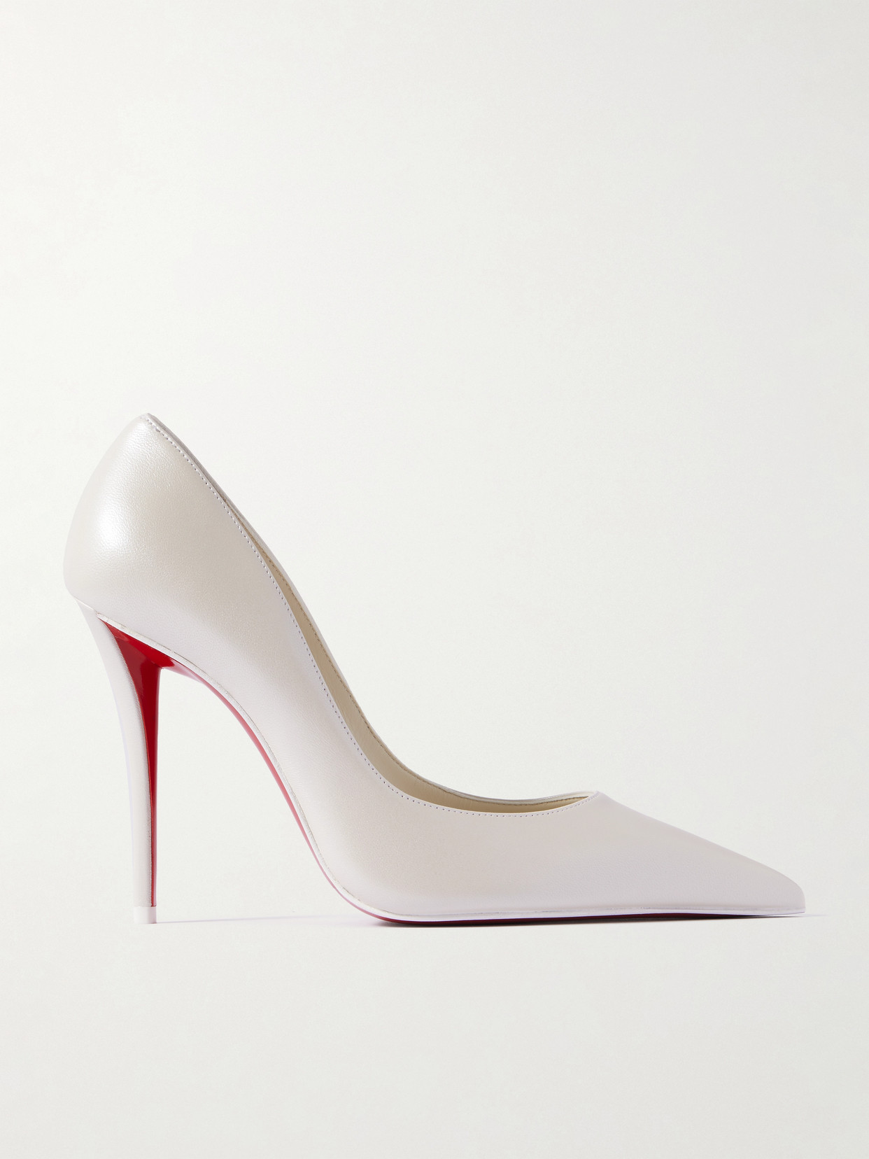 Christian Louboutin Miss Z 100 Patent-leather Pumps In White