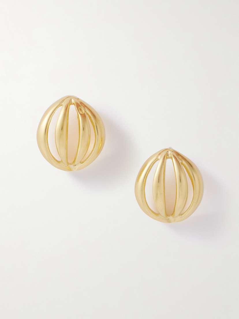YSSO Flower Bud Mini Gold-plated Earrings
