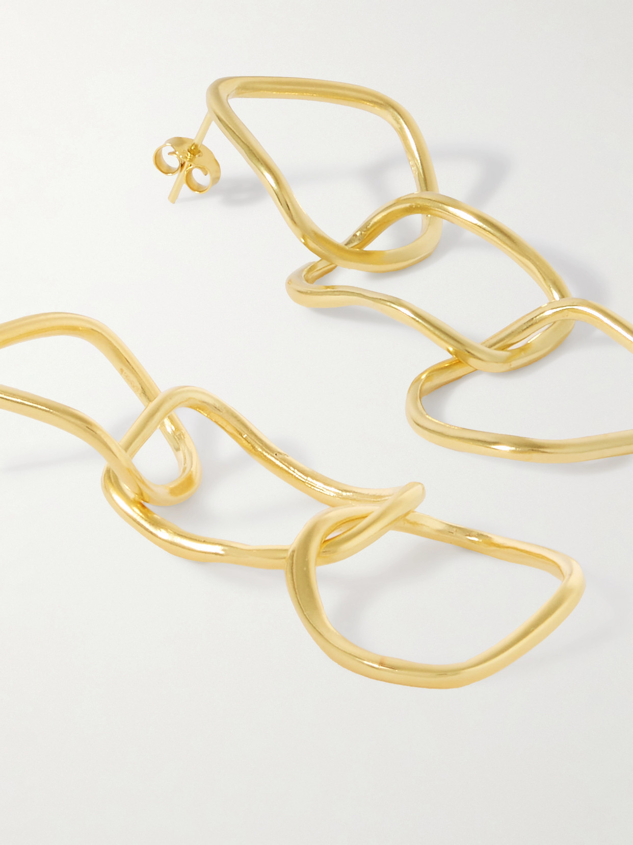 Ysso Hermes Gold-plated Earrings In Gold