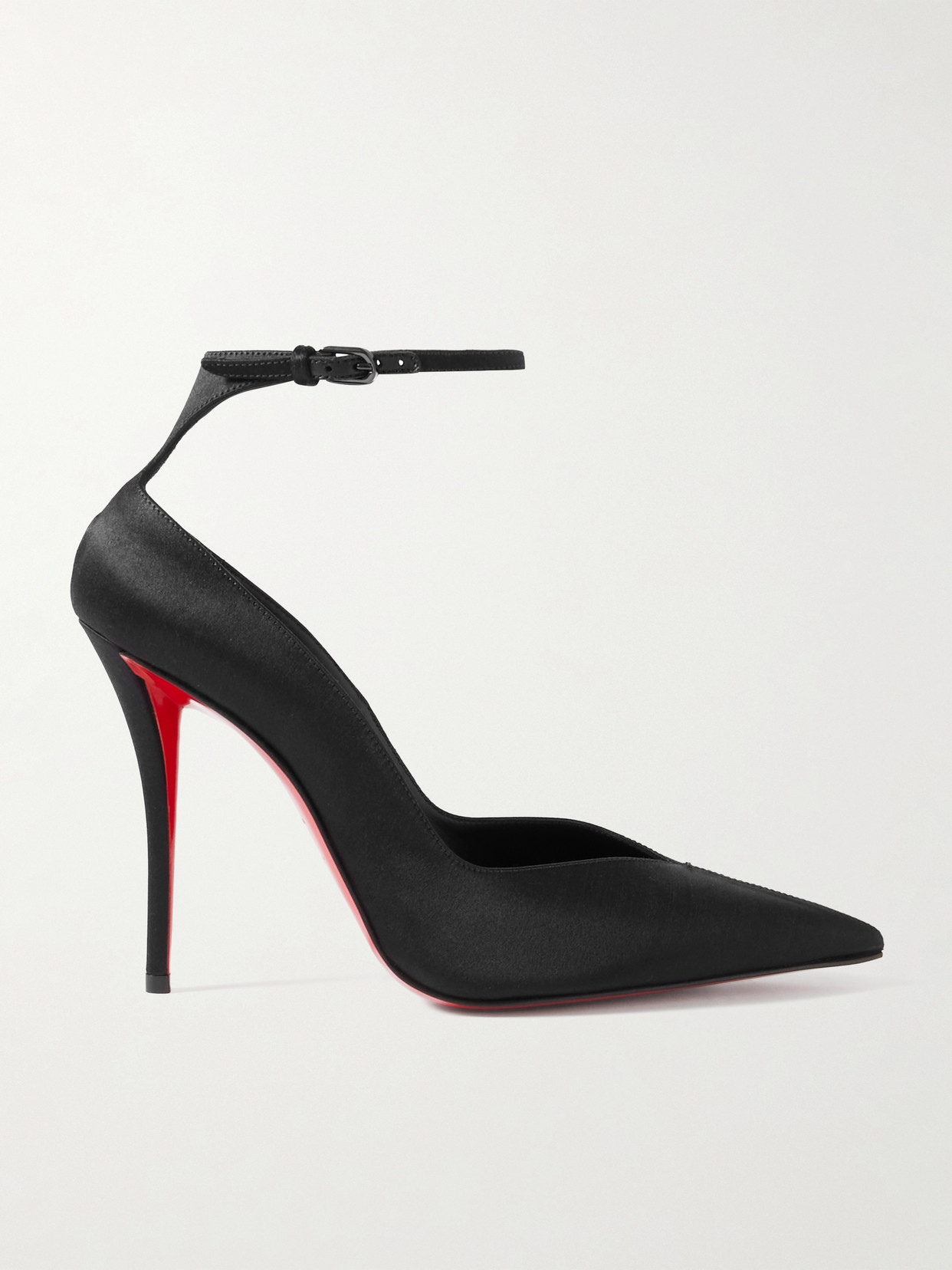 Christian Louboutin Erozee 100 Satin Pumps In Black