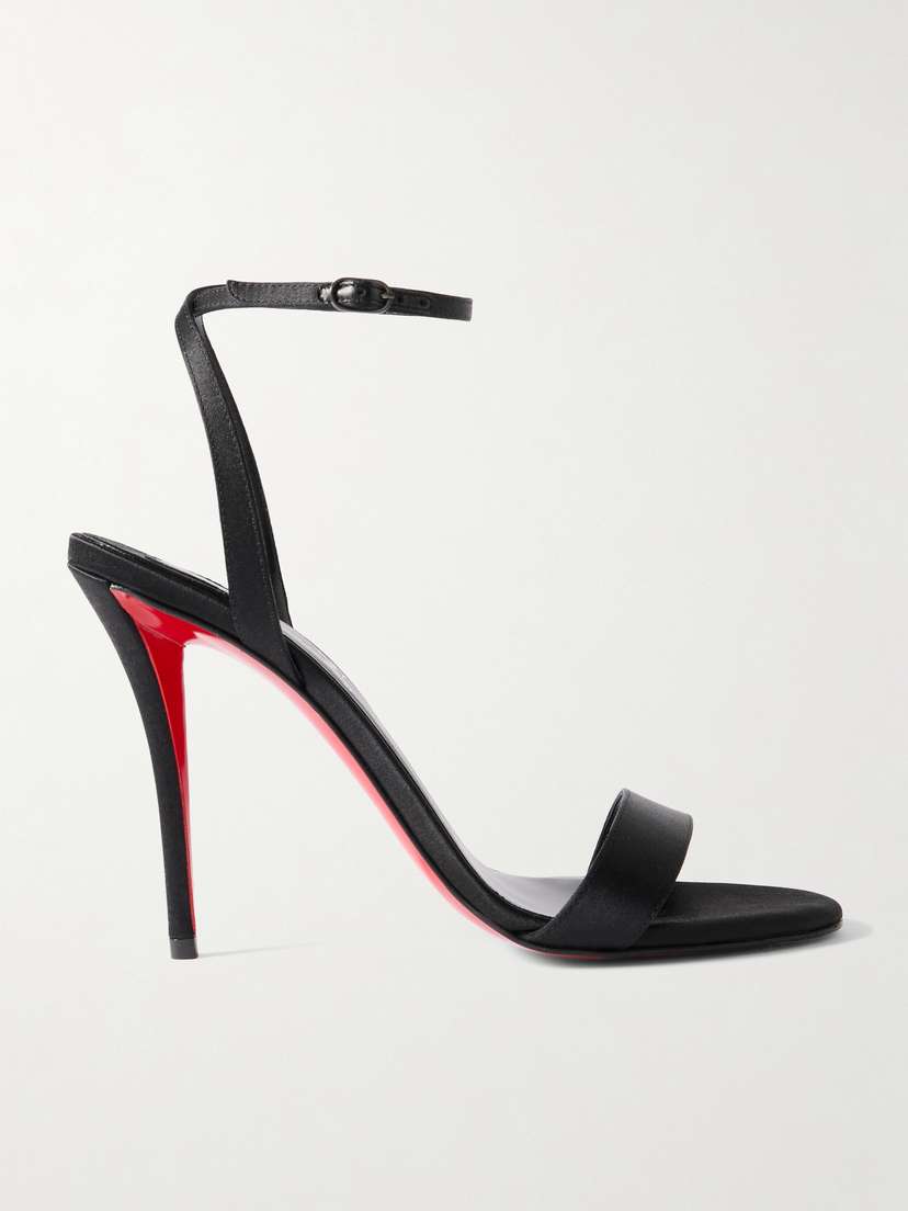 Christian Louboutin Miss Z 100 Satin Sandals