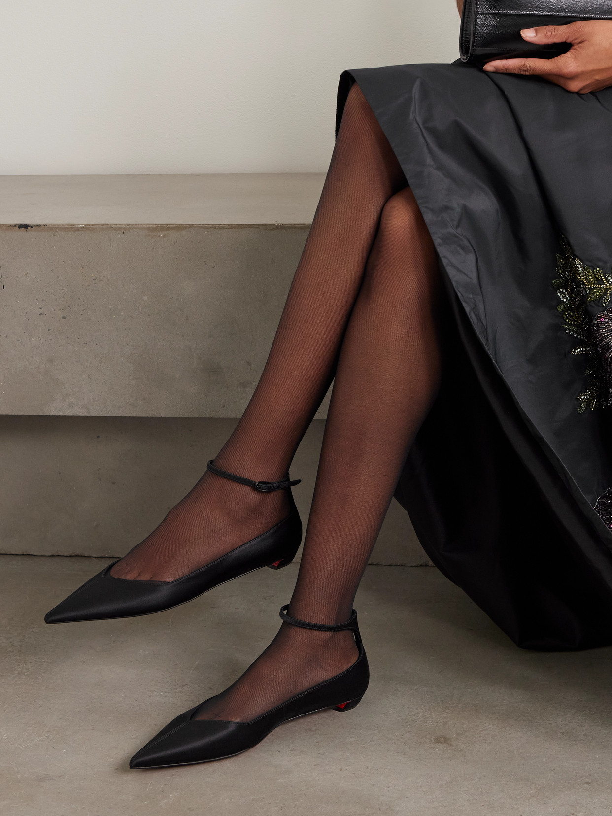 Christian Louboutin Women Erozeena Patent Leather Ballets In Black