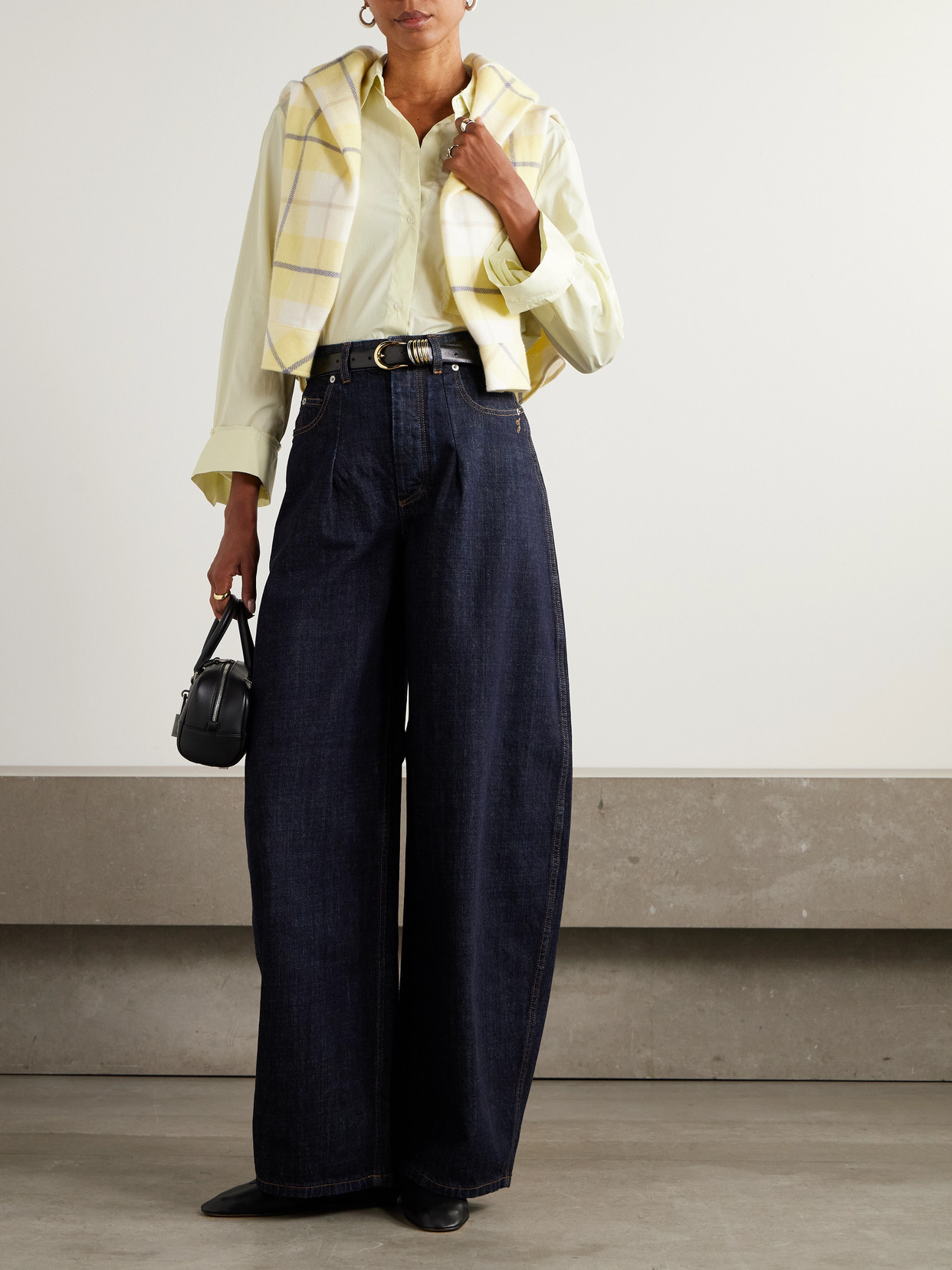 Twp Next Morning Cotton-poplin Shirt In Yellow