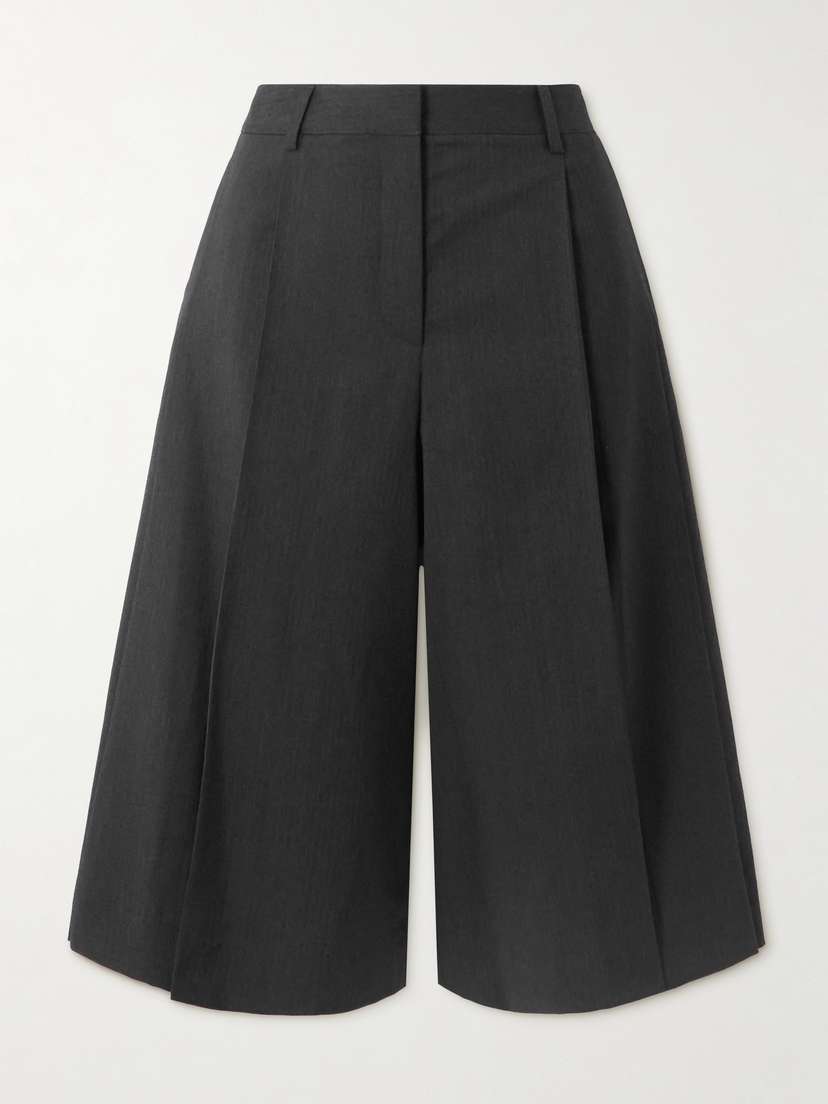 TWP Stefens Pleated Wool Culottes