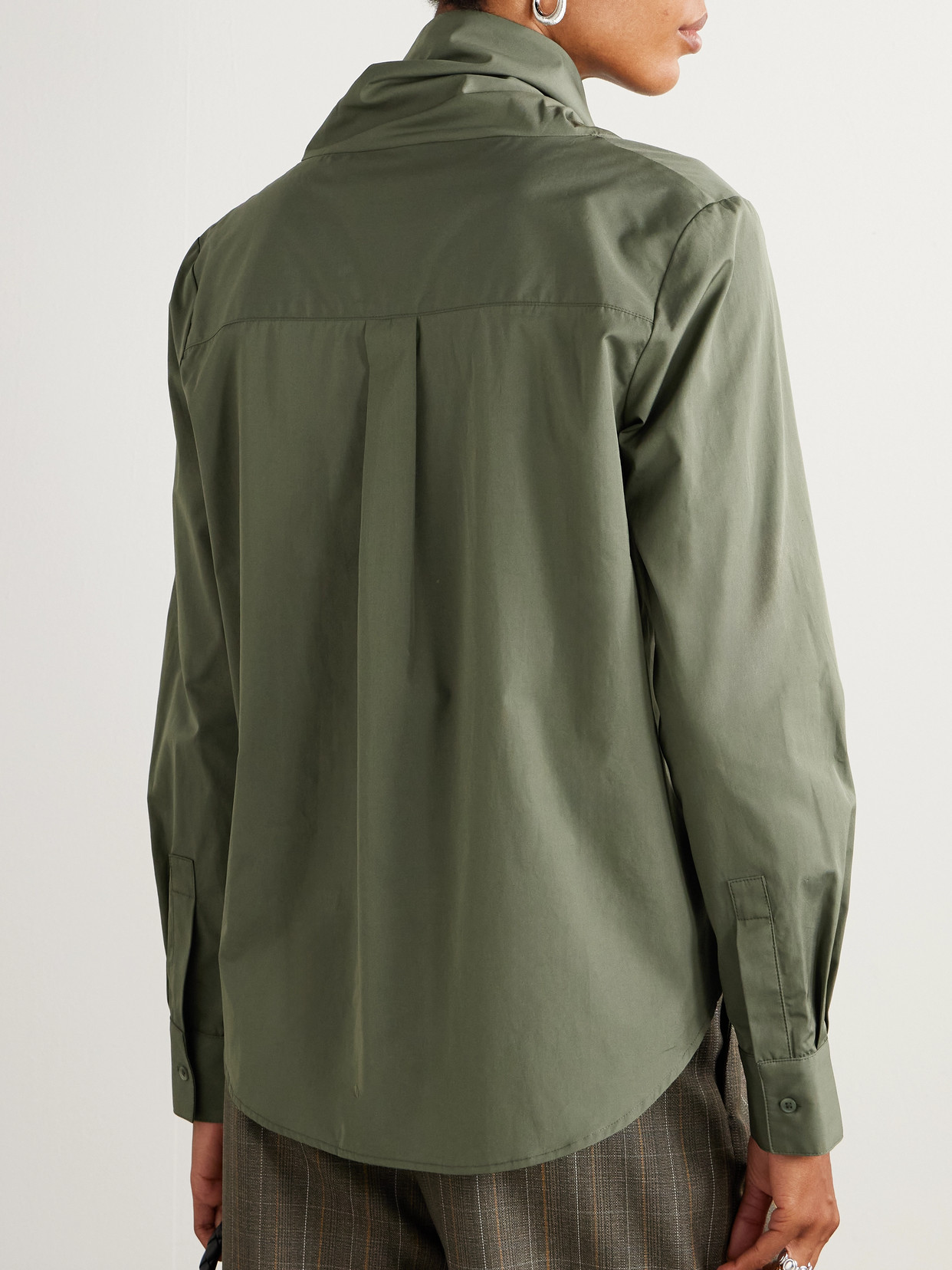 Twp My Maria Cotton-poplin Shirt In Green