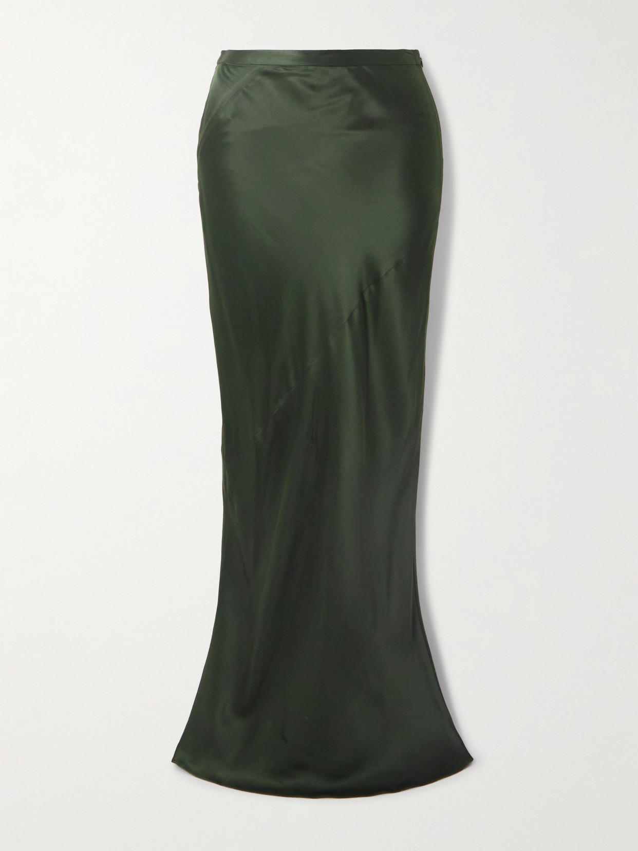 Twp My Endless Love Paneled Satin Maxi Skirt In Green