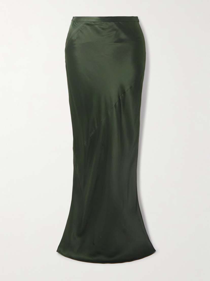 TWP My Endless Love Paneled Satin Maxi Skirt
