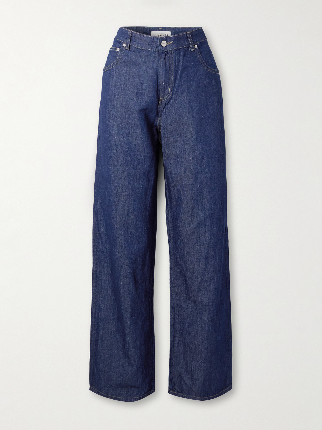 Twp Easy Boy Mid-rise Straight-leg Jeans In Blue
